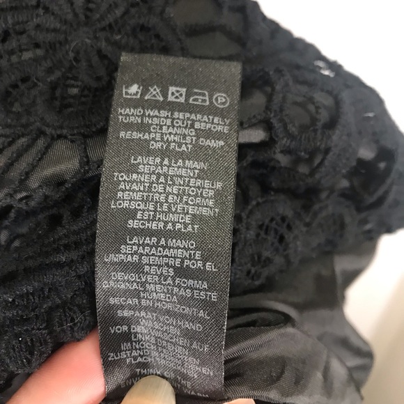 Asos black backless  3/4 sleeves mini prom dress size 4 Petite - Picture 9 of 11